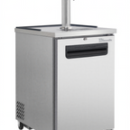 Thumbnail image #1 for Blue Air FSE LLC BLKC23-1S-HC One-Section Keg Cooler, 1/2-Barrel Capacity, Single-Faucet Stainless Steel Beer Tower, 24-1/8"W