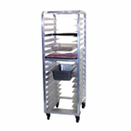 Thumbnail image #1 for SPG International Kelmax 4H1238 Mobile Aluminum Pan Rack, 12-Pair Capacity, 5" Centers, Open Sides