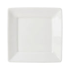 Thumbnail image #1 for Tuxton China Napa ABU-002 Square Ceramic Plate, 6-Inch, Pearl White Case of 2 Dozen