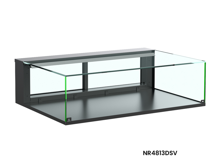 Product image #5 for Reveal Non-Refrigerated Full-Service Countertop Display Case, 48 Inch, Black, LED Top Light
