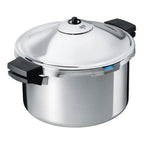 Thumbnail image #1 for JB Prince Kuhn Rikon S490 Pressure Cooker, Integrated Locking System, 4 Safety Valves, 12.4"W x 15.9"D x 11.6"H