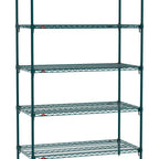 Thumbnail image #1 for Metro Super Erecta SA-1848K3-74-S5 Super Adjustable Super Erecta® Starter Wire Shelving Unit, 48"W x 18"D x 74"H, 800 lb. capacity per shelf, 2000