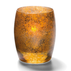 Thumbnail image #1 for Hollowick/Steelite Contour 6404AG Glass Votive Candle Holder, 3-3/4"H x 3" Diameter, Antique Gold
