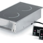 Thumbnail image #5 for Vollrath Professional 69524 Drop-In Front-to-Back Dual-Hob Induction Range, 208/240V, Digital Display, Stainless Steel