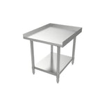 Thumbnail image #1 for ATSMFG MET MET-ES-3024 ATS MFG Stainless Steel Equipment Stand, 24"W x 30"D, 1.5" Side & Rear Upturn, Undershelf