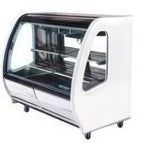 Thumbnail image #1 for Imbera DDC60W PKD 115V R290 Curved-Glass Deli Display Case, White, Self-Contained Refrigeration