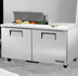 Thumbnail image #5 for True 60-Inch 2-Section Sandwich/Salad Refrigerated Prep Table with 8-Pan Top and Double-Door Base