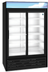 Thumbnail image #6 for Hoshizaki 38.26 Cu. Ft. Two-Section Glass Door Merchandiser Refrigerator with Sliding Doors, Black