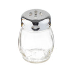 Thumbnail image #1 for TableCraft Products 260SLCH Cheese Shaker, Slotted Swirl Design, Chrome-Plated Top, Clear Glass Case of 12