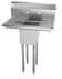 Thumbnail image #4 for KoolMore 30-Inch One-Compartment Stainless Steel Commercial Sink with Two Drainboards and Backsplash