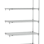 Thumbnail image #1 for Metro Super Erecta SA-1860C-86-A5 Super Adjustable Wire Add-On Shelving Unit, 60"W x 18"D x 86"H, 600 lb. capacity per shelf, 2000 lb. capacity per