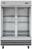 Thumbnail image #7 for KoolMore Two-Section Reach-In Glass Door Freezer, 47 Cu. Ft., Bottom-Mount Self-Contained, Stainless Steel