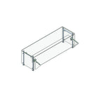 Thumbnail image #1 for Randell RS AFS-STSS-48 Single-Sided Adjustable Food Shield, Single Tier, Stainless Steel Tubing, 48"