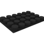 Thumbnail image #2 for Louis Tellier US Silikomart SQ084 Silicone Cylinder Baking Mold, 6.08 oz., 3" Diameter x 1.57"H Case of 9