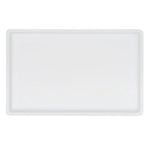 Thumbnail image #2 for Cal-Mil Hudson 26110-610-15 Rectangular Melamine Display Tray, Matte White, Raised Rim, 10.5 x 6.5 x 1.5 in Case of 3