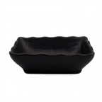 Thumbnail image #1 for CAC China Japanese Style 666-32-BLK Rectangular Black Stoneware Sauce Dish, 3-1/4 x 2-1/2 x 1 in Case of 4 Dozen