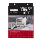 Thumbnail image #1 for Chef Master 90260 Stainless Steel Griddle Shelf, 11.15"W x 1.73"D x 16.37"H Case of 4
