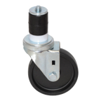 Thumbnail image #1 for Component Hardware CMS4-4BPNS 4" Polyolefin Swivel Stem Caster, No Brake, 250 lb Capacity