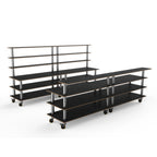 Thumbnail image #1 for Steelite International Mogogo, Modular MGCMLC11MSXW Modular Double Buffet Bar, Nero Marquina Laminate, 142"W