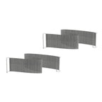 Thumbnail image #1 for Steelite International Mogogo, Modular MGSQCOPV1001 Curved Buffet Quick Cover, Silver Gray Plastic