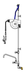 Thumbnail image #2 for T&S Brass Open Stainless Steel Wall-Mount Retractable Hose Reel Assembly with Mixing Faucet and 12-Foot Hose