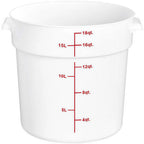 Thumbnail image #1 for Libertyware RFC18-W 18-Quart Round Food Storage Container, White, NSF, 14"W x 12.38"D x 12"H Case of 6