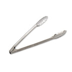 Thumbnail image #1 for Browne USA Foodservice 57538 12-Inch Stainless Steel Utility Tongs with Coil Spring and Scalloped Edges