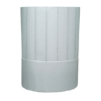 Thumbnail image #1 for Chef Revival H049 Disposable Chef's Hat, 8-1/2", One Size, Adhesive Closure, Pinstriped Non-Woven White