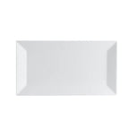Thumbnail image #1 for CAC China Niagara NGA-13 Rectangular Porcelain Platter, 11-1/4"L x 6"W, Bone White 1 Dozen