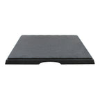 Thumbnail image #1 for TableCraft Products Frostone MGD1616 Melamine Square Display Tray with Raised Edge, Slate, 16-5/8" x 16-5/8" x 1-1/8" Case of 3