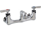 Thumbnail image #1 for AllPoints Foodservice Parts & Supplies Chg Encore 1081005 Wall-Mount Service Sink Faucet, 8" Centers, 2-1/2" Rigid Spout, Pail Hook
