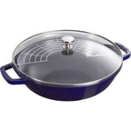 Thumbnail image #2 for Zwilling J.A. Henckels Staub® 1004750 4.5 qt Round Enameled Cast Iron Braising Pan with Glass Lid and Stainless Steel Rack