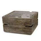 Thumbnail image #2 for Steelite DW Haber, Fusion DWFB116WDAG Square Wood Buffet Riser, Ash Gray, 11"W x 11"D x 6"H