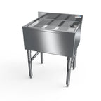 Thumbnail image #1 for NBR Equipment UDB-3618 Freestanding Underbar Drainboard, 36"W x 18-1/4"D x 32-1/2"H, Stainless Steel, 3"H Backsplash