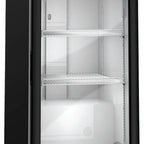 Thumbnail image #5 for Hoshizaki RM-7-HC-BLK Countertop Glass-Door Refrigerated Merchandiser, 5.97 Cu. Ft., Rear-Mounted Self-Contained, Black