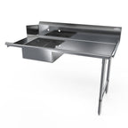 Thumbnail image #1 for NBR Equipment SDT-26R-16 Soiled Dish Table, Straight, Right-to-Left, 16-Gauge 300-Series Stainless Steel, 26"W x 30-3/8"D x 44-1/16"H