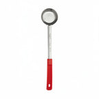 Thumbnail image #1 for Browne USA Foodservice 5757420 Solid Stainless Steel Food Portioner, 2 oz, Red Polypropylene Handle