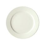 Thumbnail image #1 for Winco BPR-12RE-AW 12-Inch Round Porcelain Plate, Rolled Edge, American White 1 Dozen