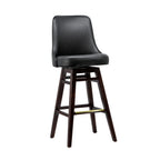 Thumbnail image #1 for G & A Commercial Seating 411 Swivel Bar Stool, Upholstered Vinyl Bucket Seat, European Beechwood Frame