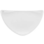 Thumbnail image #1 for CAC China Festiware TRG-23 Triangular Porcelain Plate, 12-1/2-Inch, Flat Edge, Super White 1 Dozen