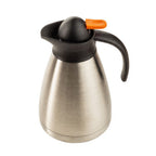 Thumbnail image #1 for TableCraft Products 12798 Decaf Beverage Dispenser Lid, Black ABS, Orange Thumb Press, 3.75 x 2.625 x 2 in