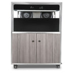 Thumbnail image #1 for Eastern Tabletop H970LEXGG Large Air Extractor with Stainless Steel Frame, Water-Resistant HPL and Heavy-Duty Locking Casters