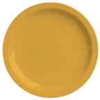Thumbnail image #1 for Libbey Cantina 903033011 Porcelain Plate, 10-1/4 in. Round, Saffron, Carved Pattern