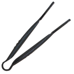 Thumbnail image #1 for Thunder Group PLFTG009BK Serving Tongs, 9", Flat Grip, Polycarbonate, Black Case of 120