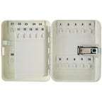 Thumbnail image #2 for Alpine Industries ADI682-30-WHI Key Cabinet, 30-Key Capacity, Combination Lock, Steel, White Case of 10