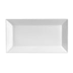 Thumbnail image #1 for CAC China Kingsquare KSE-41 Porcelain Rectangular Platter, 12" x 4", Super White Case of 3 Dozen