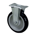 Thumbnail image #1 for Component Hardware CMR1-4PPB Rigid Plate Caster, 4 in Polyurethane Wheel, No Brake, 250 lb Capacity