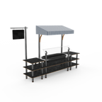 Thumbnail image #1 for Steelite International Mogogo, Modular MGCMLA01MSWF Modular Canopy Cooling Station, 130" W x 29.5" D x 96" H
