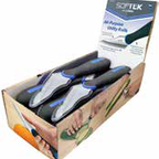 Thumbnail image #2 for Winco KPR-30 3-1/2-Inch Stamped Stainless Steel Utility Knife with Black and Blue TPR Handle Case of 4