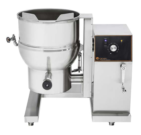 Product image #5 for Groen DH-20C 20-Gallon Gas Floor Model Steam Jacketed Kettle with Manual Crank Tilt and Classic Electronic Controls